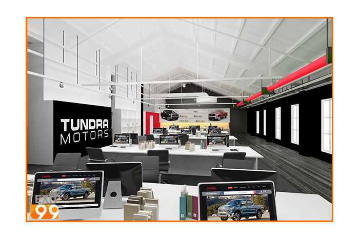 Tundra Motors Office Decoration